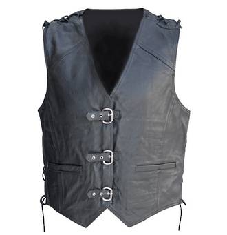 NEO Leather Buckle Vest - 2XL only - END OF LINE